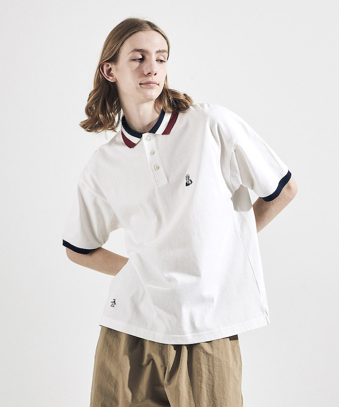 クーポン】【セール 30%OFF】TRICOLOR COLLAR BIG POLO SHIRT