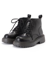 Lace Ladies/レースレディース Lace Ladies ボリュームソールレースアップショートブーツ/505836907
