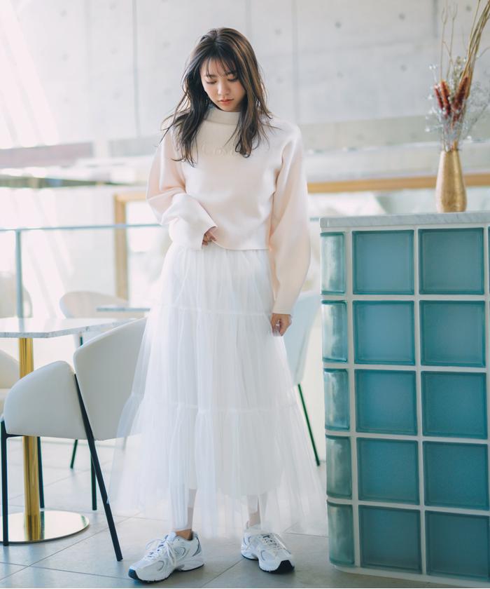 セール 50%OFF】チュールティアードスカート 24SS(505844818
