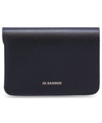 Jil Sander/ジルサンダー JIL SANDER カードケース 名刺入れ 定期入れ ID メンズ スリム 本革 DOUBLE CARD WALLET ブラック 黒 J25UI/505846900