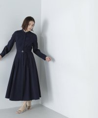 NATURAL BEAUTY BASIC/タックウエストシャツワンピース　24SS/505847347