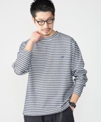 SHIPS MEN/*SHIPS: ワンポイント ロゴ バーズアイ クルーネック ロングスリーブ Tシャツ (ロンT)/505471032