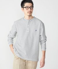 SHIPS MEN/*SHIPS: ワンポイント ロゴ バーズアイ ヘンリーネック ロングスリーブ Tシャツ (ロンT)/505471033