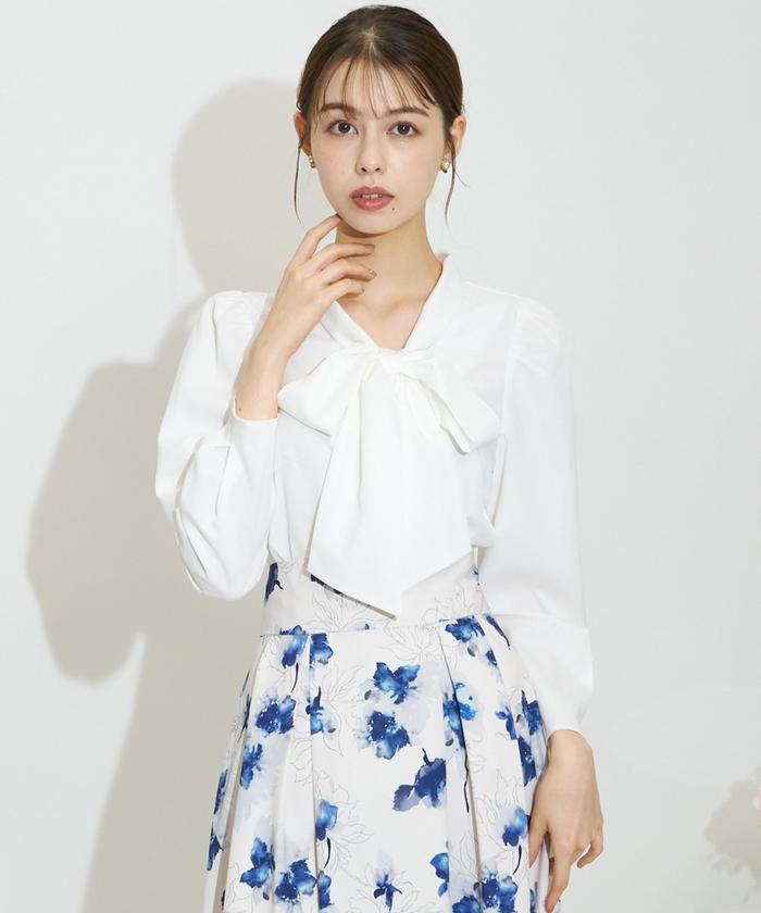 セール 40%OFF】トワルドジュイ柄ボウタイブラウス(505818206