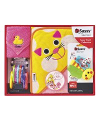 Sassy/サッシー Sassy Sassy サッシー おくるみ フード付きバスタオル ガラガラ 4点セット おもちゃ 知育玩具 歯固め 赤ちゃん ベビー用品 男の子 女の/505848904