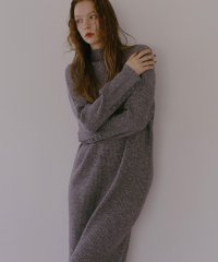 MIELI INVARIANT/Button Rib Knit Onepiece/505850270