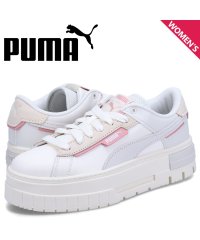 PUMA/ PUMA プーマ スニーカー メイズ クラッシュド プレミアム レディース 厚底 MAYZE CRASHED PRM WNS オフ ホワイト 393070－0/505850424