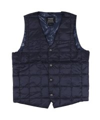 TAION/ TAION タイオン インナーダウン ベスト ジレ アウター メンズ ベーシック Vネックボタン 防寒 V NECK BUTTON DOWN GILET ブラ/505850436