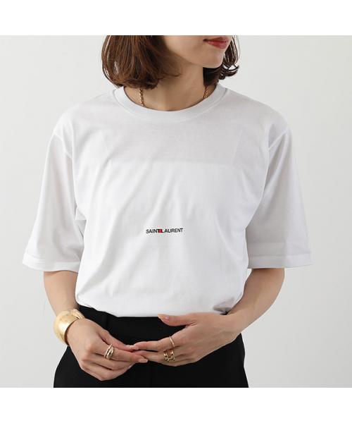 正規品★Saint Laurent Paris★ちびロゴ Tシャツ★白★ホワイト Yves Saint Laurent サンローラン Tシャツ ちびロゴT 半袖