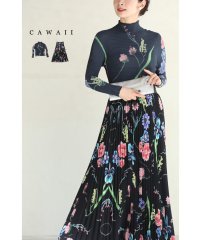 CAWAII/カワイイ CAWAII 色とりどりの花咲くトップスとプリーツスカート2点セット/505850879