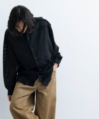 JUNRed/パンチングフェイクレザーシャツ/505851128