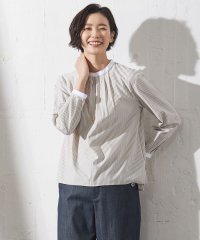 J.PRESS LADIES（LARGE SIZE）/ストライプジャージー カットソー/505851162