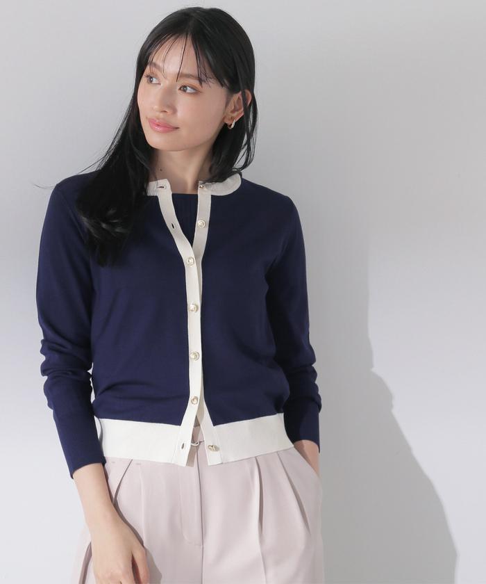 セール】バイカラーニットアンサンブル 24SS(505826732