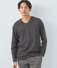 green label relaxing/スパニッシュピマ ミックス Vネック カットソー/505842995