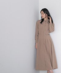 NATURAL BEAUTY BASIC/タックウエストシャツワンピース　24SS/505847347