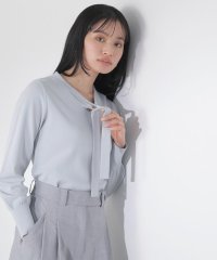 NATURAL BEAUTY BASIC/ハトメポイントボウタイニット　24SS/505847360