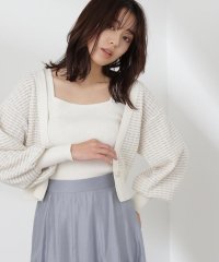 NATURAL BEAUTY BASIC/バックリボンツイードニットアンサンブル/505851382