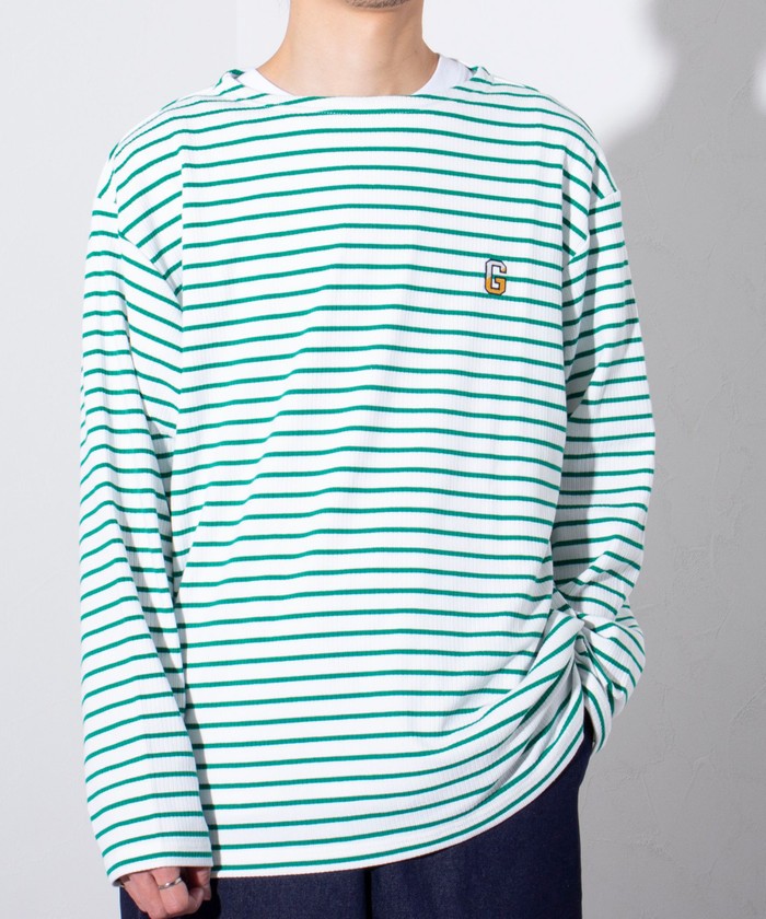 GUCCI ボートネックボーダーロングTシャツ　S GUCCI ボートネックボーダーロングTシャツS