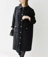 SHIPS any WOMEN/SHIPS any: ツイード ポイント カラー ワンピース ジャケット［NAVY BLUE］/505851668