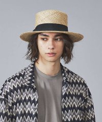 ABAHOUSE/【RUBEN/ルーベン】NATURAL BOWTER HAT/カンカン帽/505818736