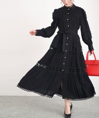 Sawa a la mode/レディース 大人 上品 甘いカットワークレースのロングシャツワンピース/505851883