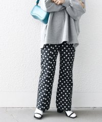 SHIPS any WOMEN/SHIPS any: ドット ジャカード ストレート ポケット パンツ/505852073