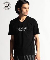 HIDEAWAYS NICOLE/【20周年記念】激シルケットロゴプリント半袖Tシャツ/505796161