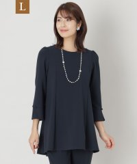 TO BE CHIC(L SIZE)/【L】ポリエステルストレッチダブルクロス チュニックブラウス/505843182