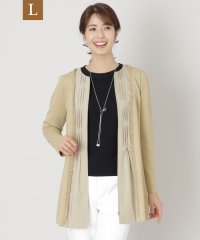 TO BE CHIC(L SIZE)/【L】レーヨンナイロンニットコンビ チュニック/505843183