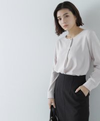 NATURAL BEAUTY BASIC/パールポイントブラウス　24SS/505847338