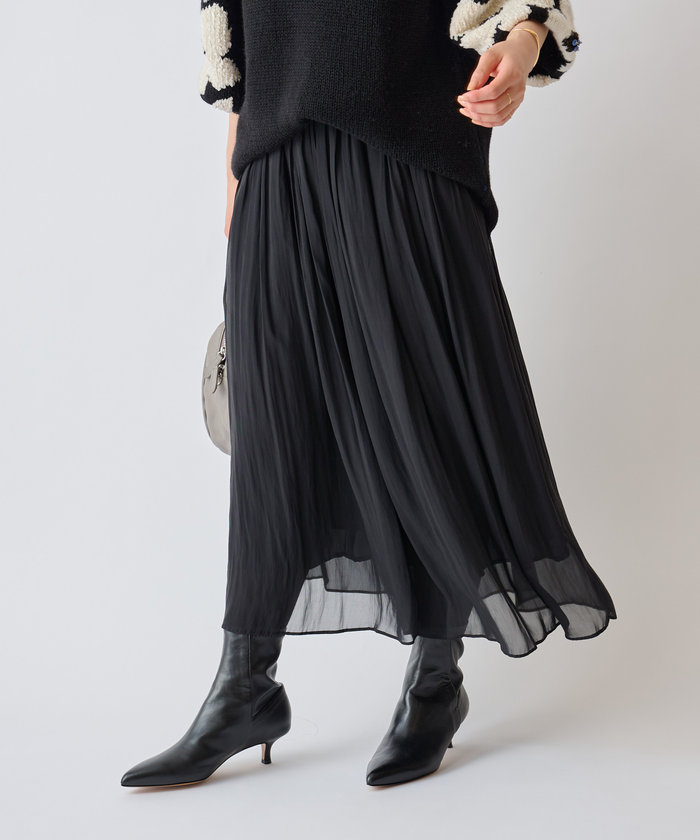 3サイズ展開》シワシフォンギャザーパンツ(ドット)(505852820) | ビアズリー(BEARDSLEY) - d fashion