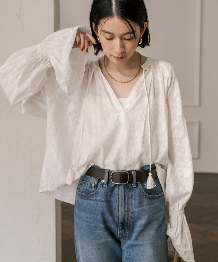 クーポン】【セール 59%OFF】【RIVE DROITE】カットジャガード