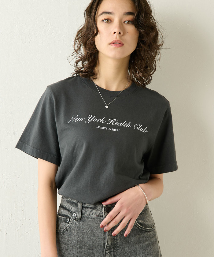 【Sporty&Rich】HEALTH CLUB クロップドTシャツ クーポン】【セール 30%OFF】【Sporty&Rich】HEALTH CLUB
