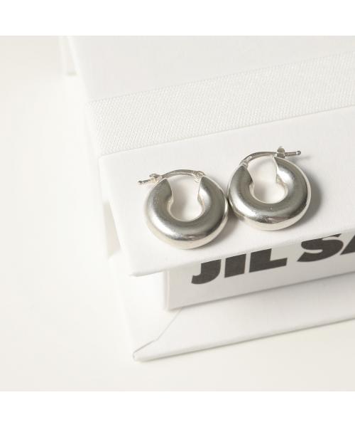 新品 JIL SANDER ジルサンダー チャンキー フープ ロゴ ピアス JILSANDER ジルサンダー チャンキーフープピアス