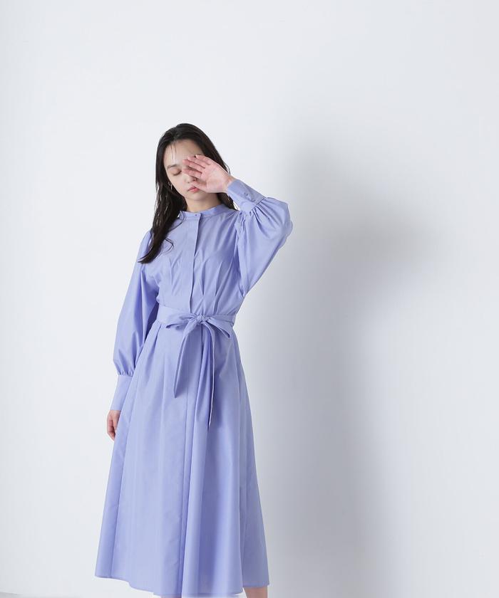 セール 60%OFF】ギャザースリーブシャツワンピース(505849416