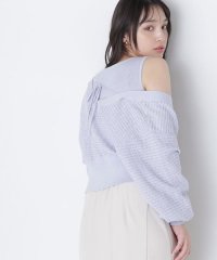 NATURAL BEAUTY BASIC/バックリボンツイードニットアンサンブル/505851382