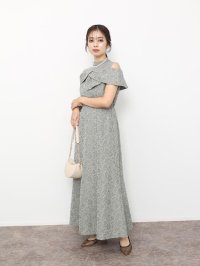 Rire fete/リルフェテ Rire Fete クラシックジャガードワンピース（Olive color）/505856763