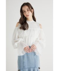 rienda/ペプラムチュールコンビKnit TOP/505856788