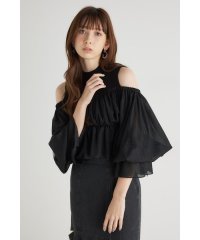 rienda/ペプラムチュールコンビKnit TOP/505856788