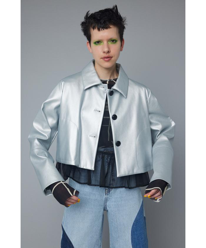 セール 50%OFF】Fake leather jacket(505856799) | ヘリンドット