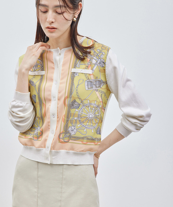 セール 40%OFF】【洗える】ヴィンテージスカーフプリント セール 40%OFF】【洗える】ヴィンテージスカーフプリント