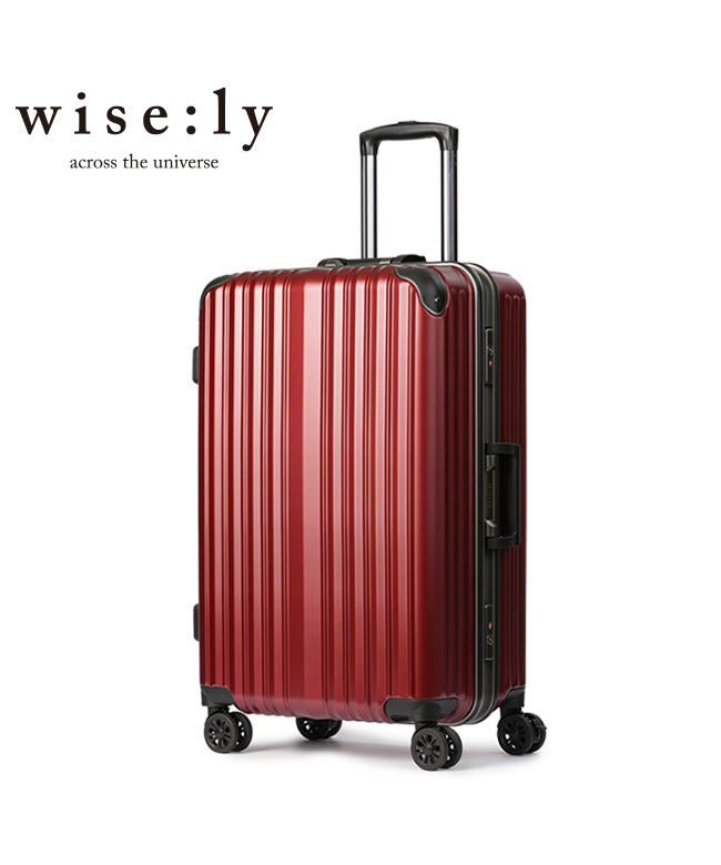 ワイズリー スーツケース Mサイズ 60L 軽量 中型 フレームタイプ