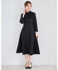 tocco closet/ヨークレース切り替えバックレースアップシャツワンピース/505836728