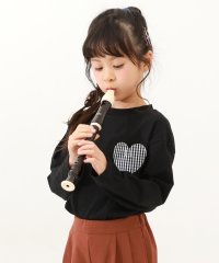 devirock/名札穴あかない 長袖Tシャツ 子供服 キッズ ベビー 男の子 女の子 トップス 長袖Tシャツ ロンT 新学期グッズ 入園 入学 通園 通学/505481615