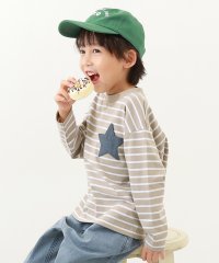 devirock/名札穴あかない 長袖Tシャツ 子供服 キッズ ベビー 男の子 女の子 トップス 長袖Tシャツ ロンT 新学期グッズ 入園 入学 通園 通学/505481615