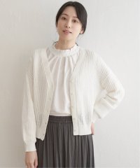 ikka/透かし編みVネックカーディガン/505768187