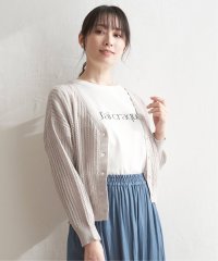 ikka/透かし編みVネックカーディガン/505768187