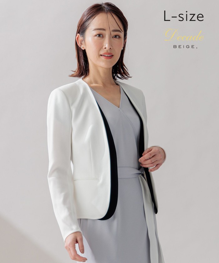BEIGE, ベイジ 36号 ノーカラージャケットパンツセットアップ 黒