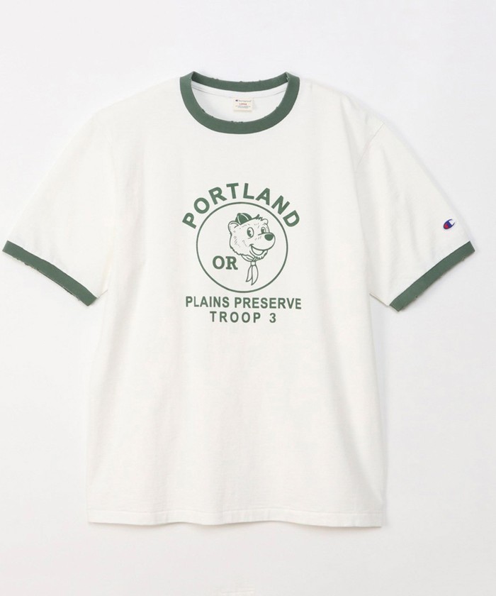 セール】【Champion/チャンピオン】プリント リンガーTシャツ