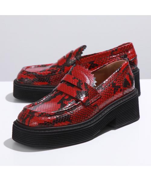 MARNI 赤 レザー ローファー トゥタイプ MARNI 赤 レザー ローファー トゥタイプ